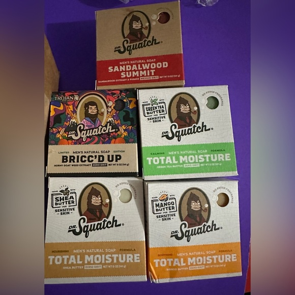 Dr squatch newest soaps bundle 5 total soap Briccs